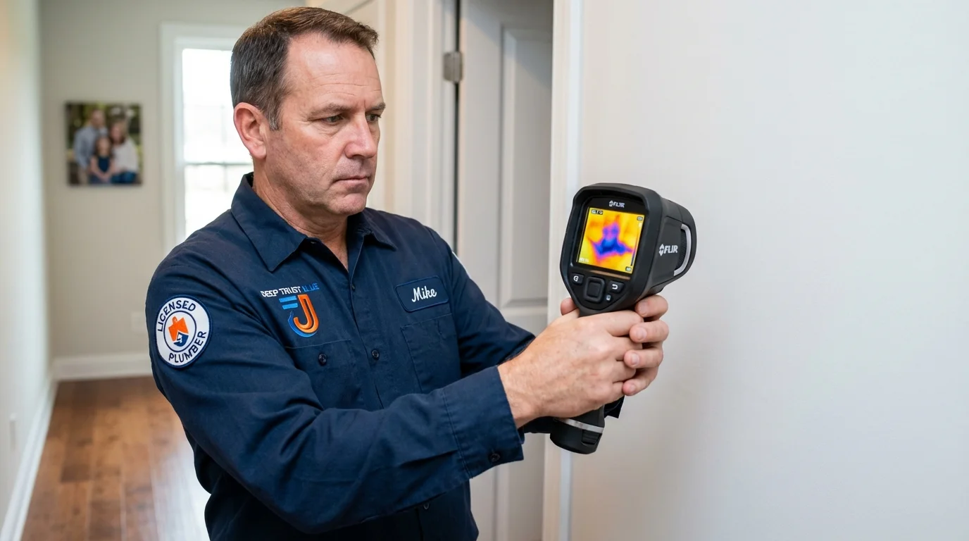 Thermal imaging leak detection by Johns Plumbing LLC in Strawberry
